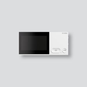 Station intérieure vidéo avec écran 10,9 cm, forme et finition du produit visibles