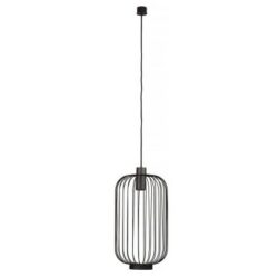 Suspension Cage noire 6844, forme et finition du produit visibles