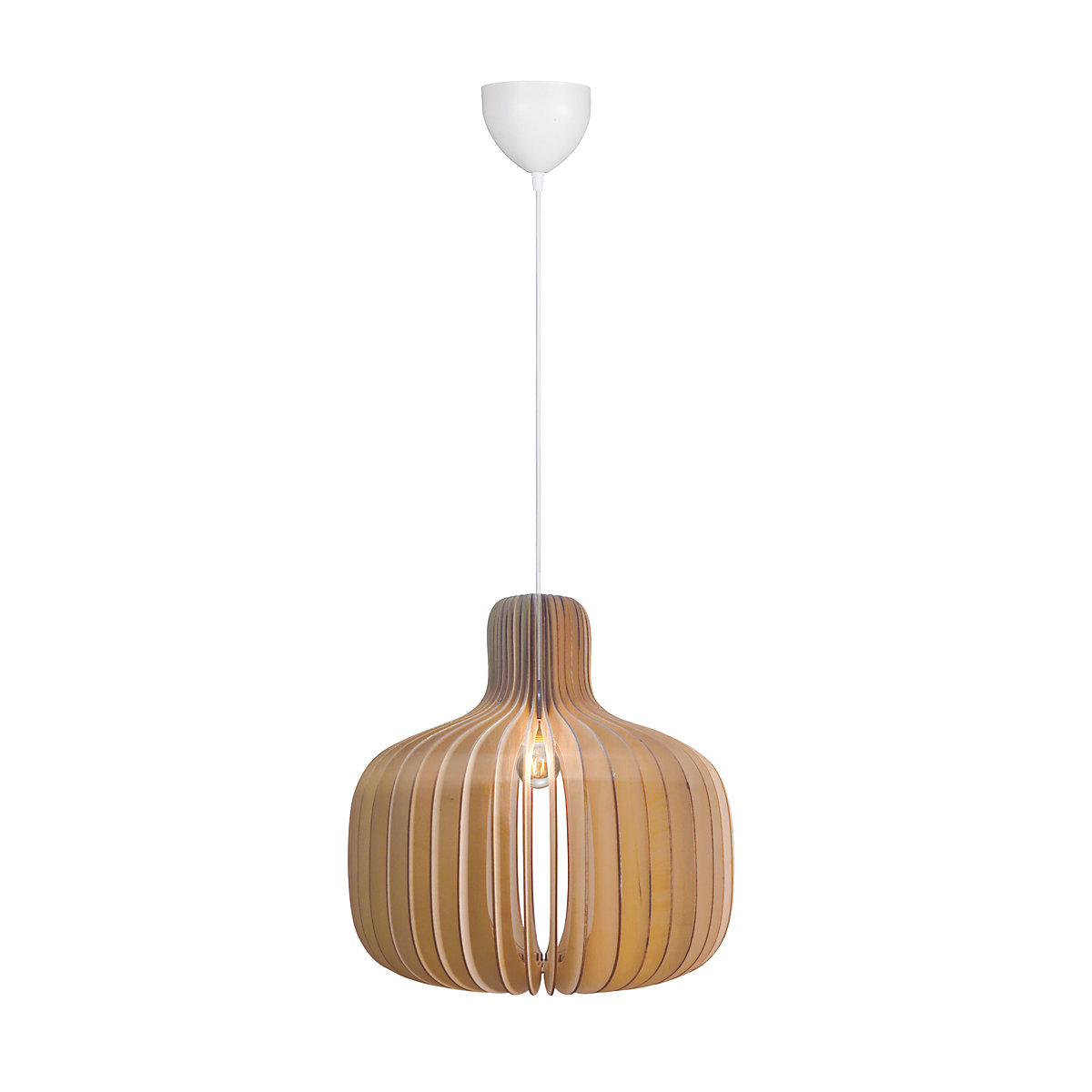 NORDLUX — vue produit de Suspension en bois Hazo 43 Suspension en bois Hazo 43 E27 IP20, forme et finition du produit visibles