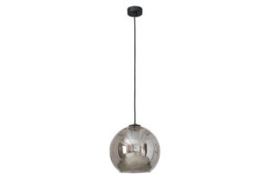 Suspension en verre fumé Polaris 9060, forme et finition du produit visibles