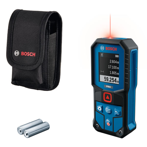 Bosch Professional — vue produit de Télémètre laser 60 m Télémètre laser 60 m IP65 GLM60-31, forme et finition du produit visibles