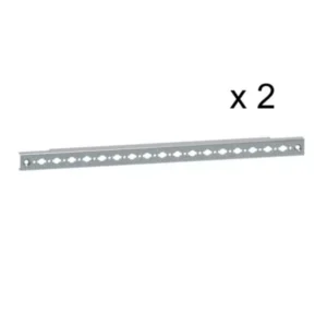 Traverse acier galvanisé XL³HP 630 fixation montants, forme et finition du produit visibles