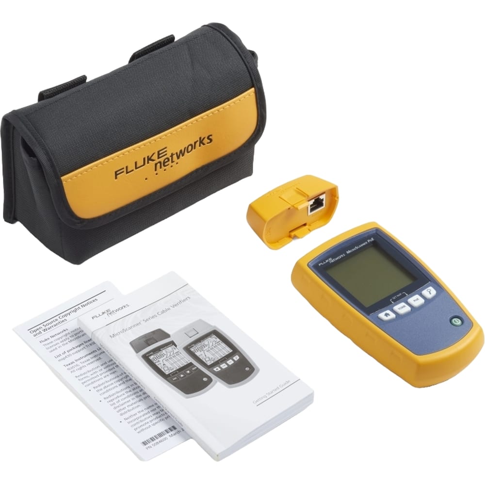 FLUKE networks présentation technique du Vérificateur de câbles PoE MicroScanner Vérificateur de câbles PoE MicroScanner 5018508, configuration et finitions visibles