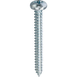 Vis autotaraudeuse zinguée à tête cylindrique cruciforme