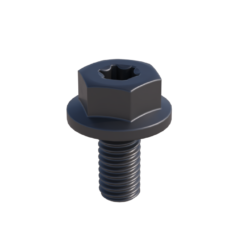 Vis de fixation Connect noire, forme et finition du produit visibles