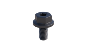 Vis de fixation Connect noire, forme et finition du produit visibles