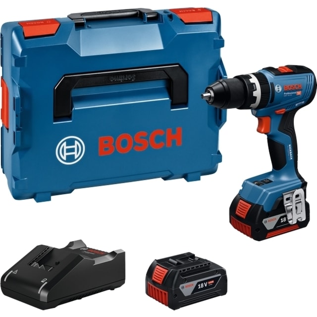 Bosch Professional - Perceuse-Visseuse à percussion sans fil GSB 18V-65 (2x GBA 18V 5