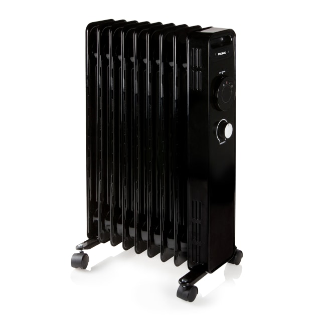 DOMO - Radiateur à bain d'huile 2000W 9 éléments 3 niveaux de puissance noir - DO7327R