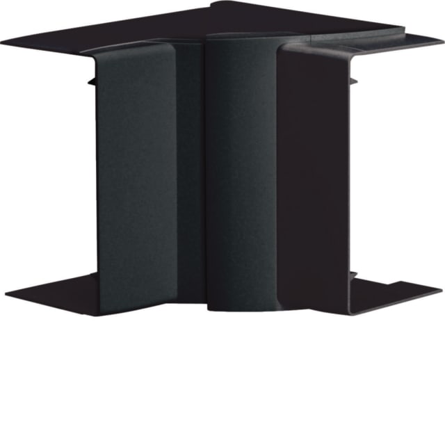 Hager LF pièce noire pour angle intérieur Raccord d’angle intérieur noir formé de deux branches perpendiculaires
