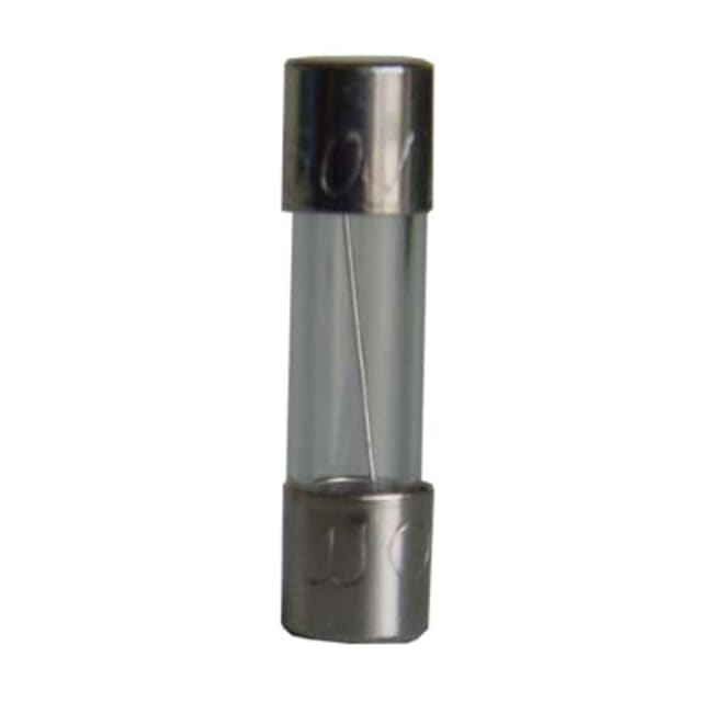 Cartouche fusible verticale à tube transparent, filament visible et capsules métalliques aux extrémités