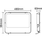 LIT by Cardi - Jumper Projecteur asym 250W 3CCT 3000/4000/6500K 40000Lm on/off IP66 IK08 noir - 0017440206 – Image 5