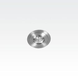 ORBIT - Duo spot encastré rond 1x50W MR16 12V D=90mm alu brossé - BS2556