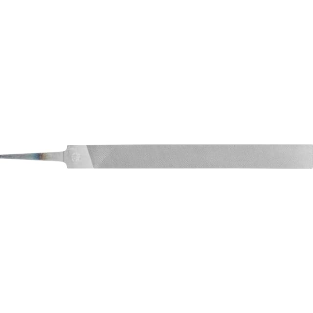 Lime plate métallique à soie nue, présentée horizontalement avec surface finement striée