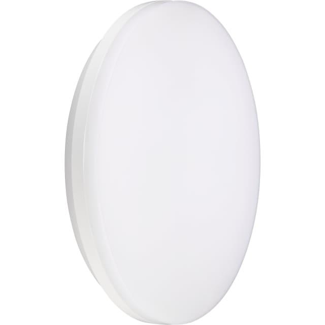 Disque lumineux blanc à bordure basse et surface opale