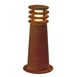 SLV Belgium - Rusty 40 balise E27 11W 230V IP55 fonte rouille - 229020