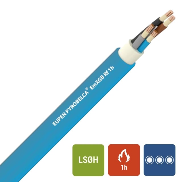 Veiligheidskabel - Pyrobelca EMXGB NBN C 30-004 F2 FR2 RF1h NBN C 30-004 SD/ST/SA bleu 1kV 4G95 - D444041