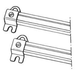 Vynckier (ABB) - Kit de fixation murale 885mm pour EH3 - 843442