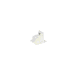 Capuchon blanc compact avec pièce métallique et vis de maintien